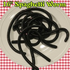 16" Spaghetti Worm 5 pz Zucca Verde Basso Walleye Trota - Simile a G Crazy