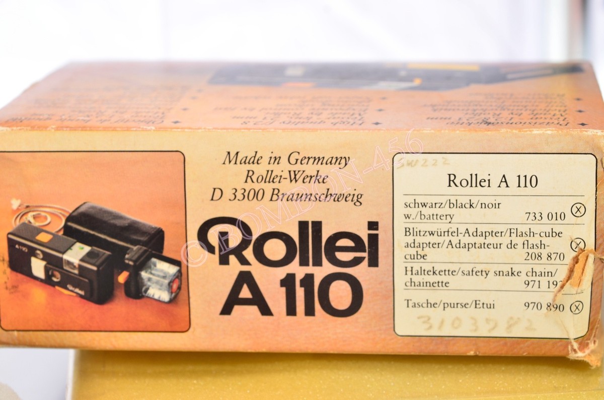 Rollei A110 110 Film Miniature Camera Tessar 23mm F2.8 Untested W
