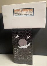 Bits and Pieces  Secret Wooden Money  Box Puzzle BrainTeaser Soaring Cranes NEW