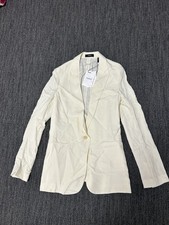 Theory Singe-breasted Blazer In Ivory White Size 6 Made In USA MWT MSRP $455