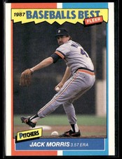 1987 Fleer Baseball's Best Sluggers vs. Pitchers #27 Jack Morris Card 1802N