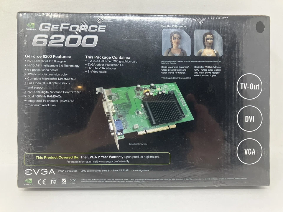 NEW EVGA GeForce 6200 512MB DDR2 PCI 90 Dat Step-Up 512-P1-N402-LR Graphics Card - Image 2 of 4