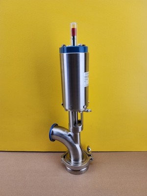 NEW Flowtrend FT 762TR-31M-20L-2.5-316 Kettle Valve, 90° Elbow/Tri Clamp, 316L
