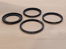 Assorted step up step down lens filter adapters 49-62, 55-62, 58-62, 67-62 MINT