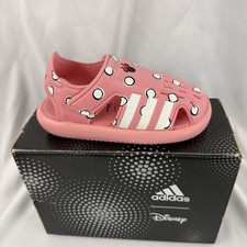 NIB adidas Disney Minnie Mouse Toddler Girls Water Sandals Pink FY8959 Size 11K