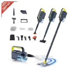 Lightweight Detachable Steam Mop: 10-in-1 Accessories for Complete Home Cleaning