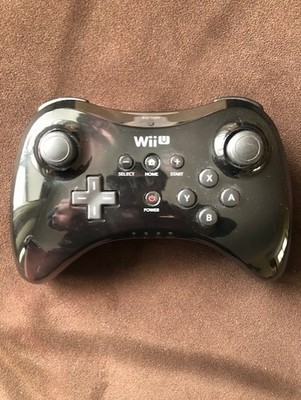 official OEM Nintendo Wii U black wireless pro controller WUP-005 tested
