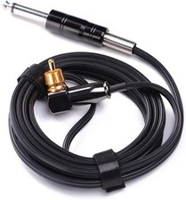 Rotary Tattoo Machine Pen Spare Power Cord RCA Connector Black P315C-1