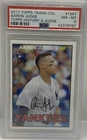 2017 Topps Transcendent History #1967 Aaron Judge Yankees RC Rookie #/87 PSA 8