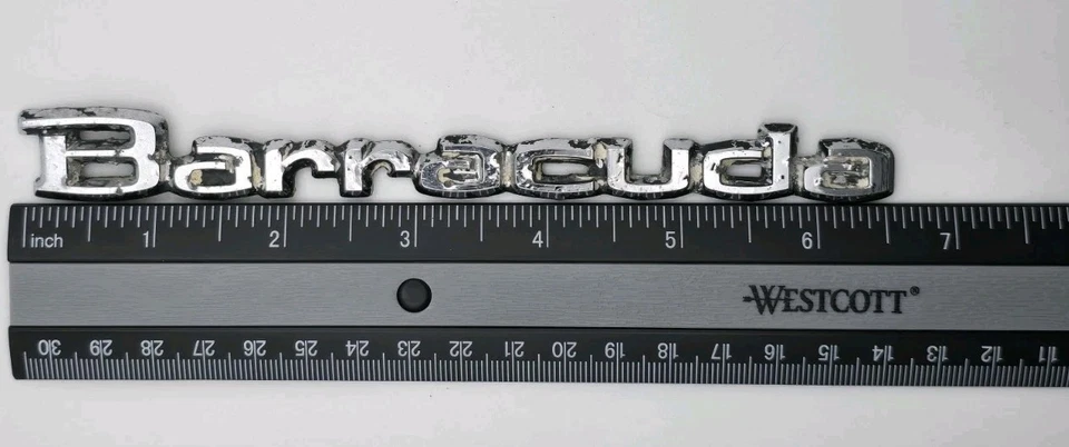 1974 PLYMOUTH BARRACUDA СТОРОНА ВИНТАЖНАЯ ЭМБЛЕМА OEM - Изображение 2 из 4