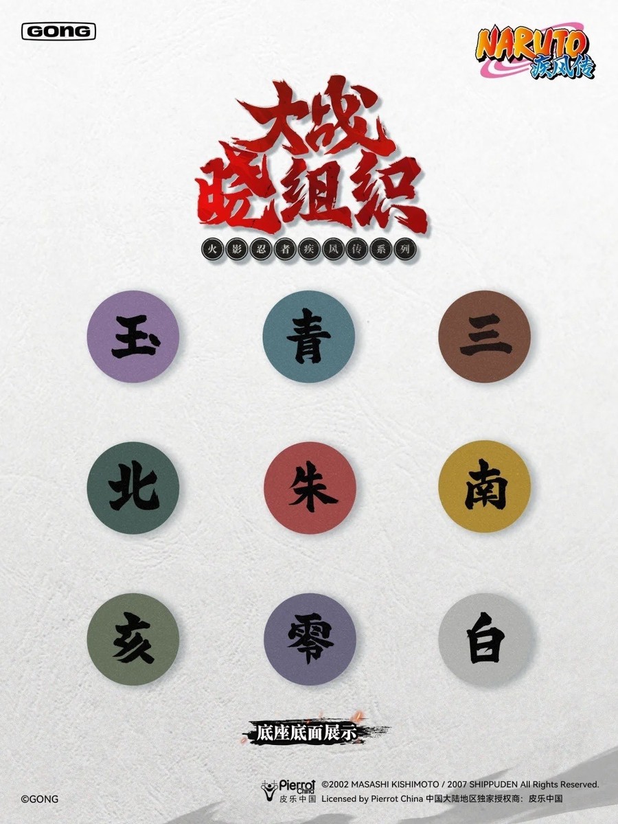 POP MART GONG Naruto: Shippuden Series Battle Against Akatsuki
