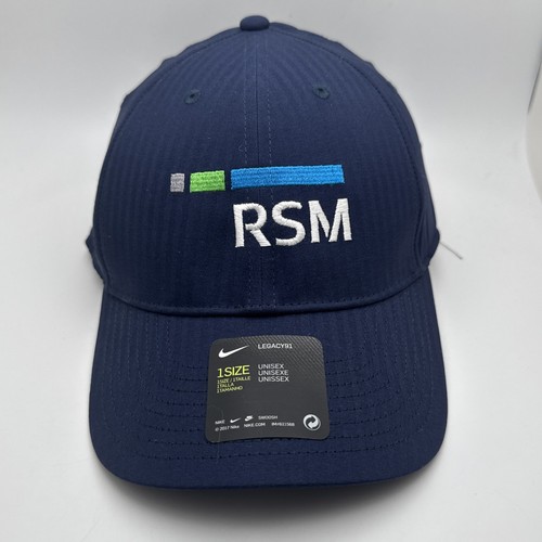 Nike Legacy 91 RSM Classic Golf Hat Adjustable Strapback Blue Cap New GR63