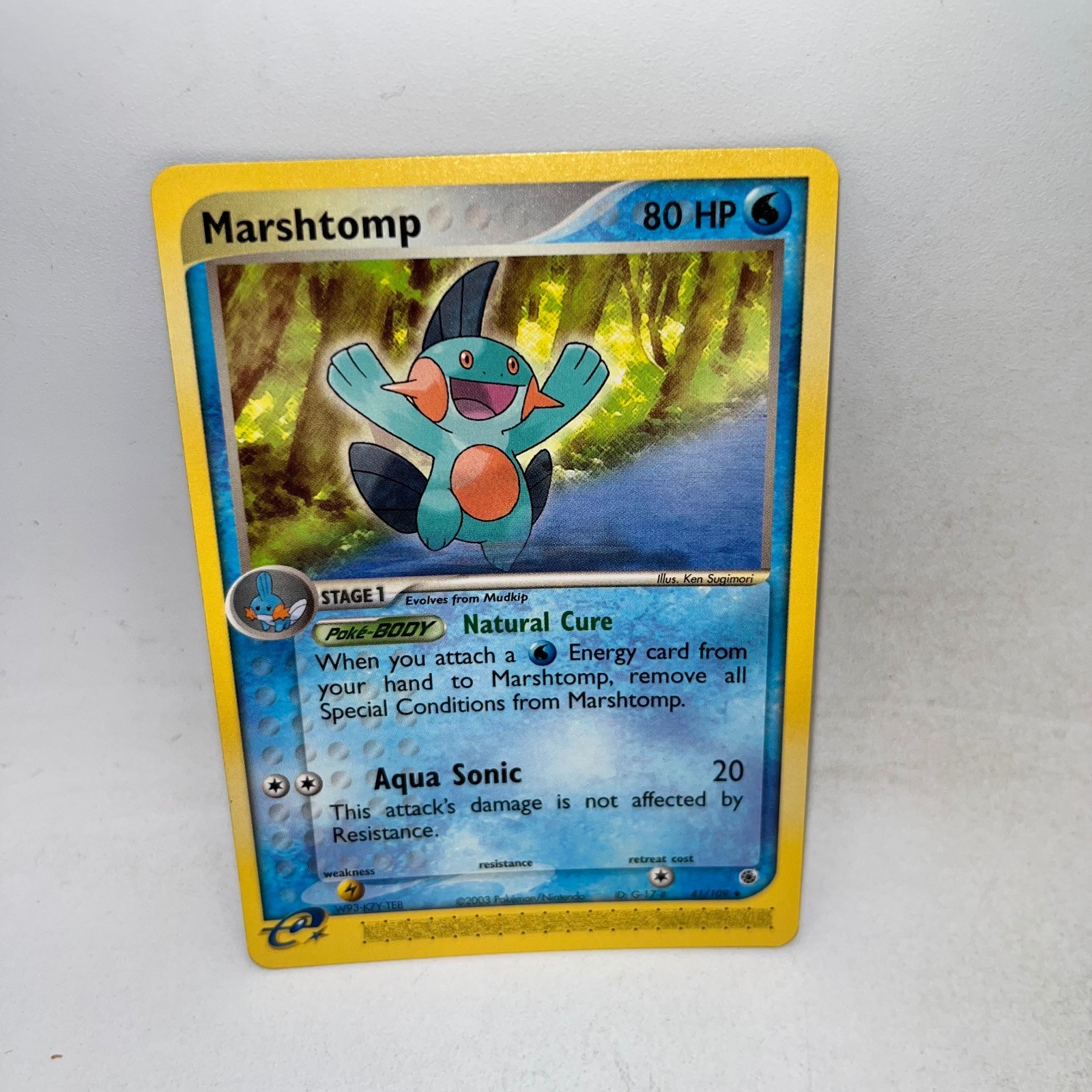 Marshtomp 41/109 Uncommon Ruby & Sapphire Pokemon Lightly Played