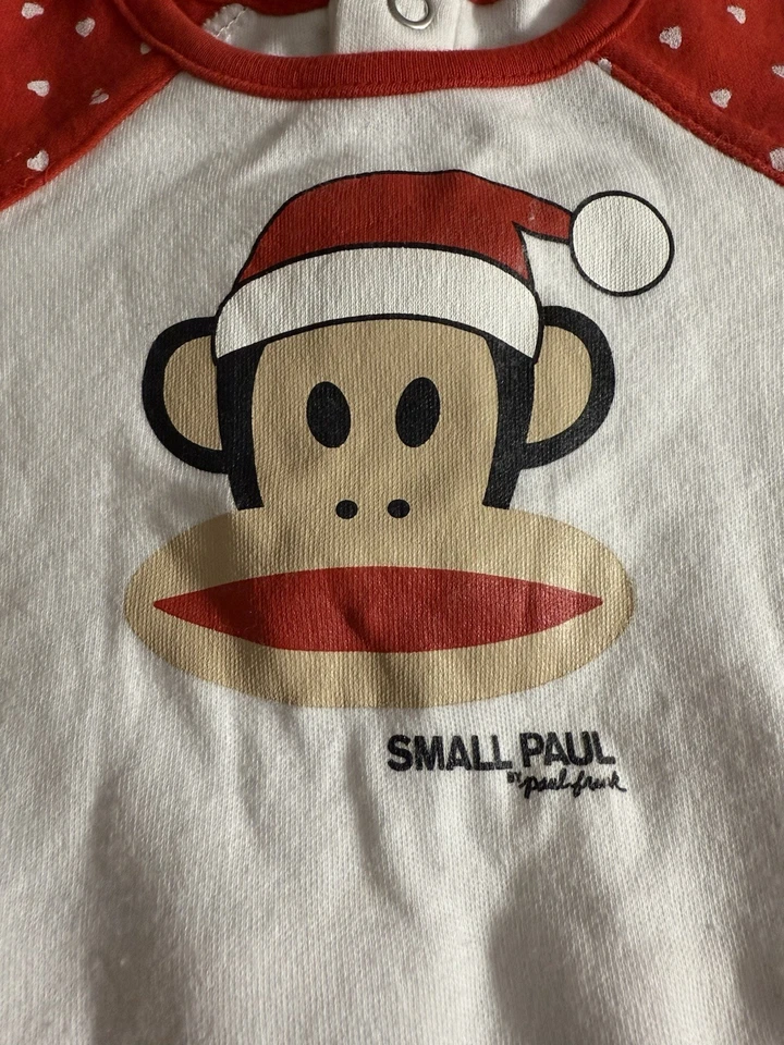 Nuevo con etiquetas Pequeño Paul para Target Paul Frank 2008 Bebé Niñas Navidad Body Recién Nacido Foto 2 de 4