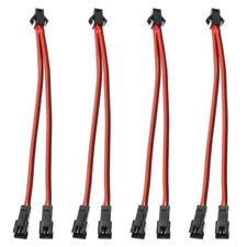 ARGB Splitter Cable, 4 Pcs Fan RGB Extension Power Cord with 2Pin Splitter Cable