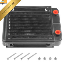 BXQINLENX 10 Pipe Aluminum Heat Exchanger Radiator for PC CPU CO2 Laser Black
