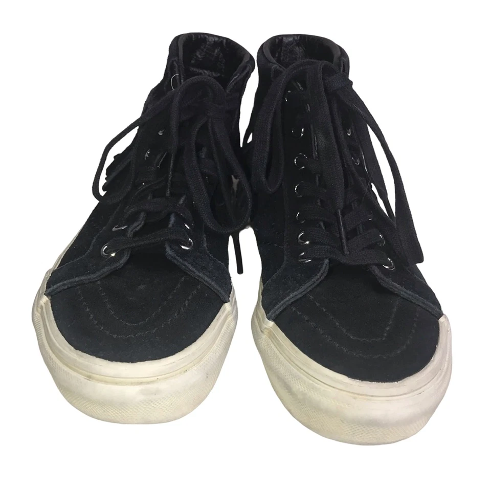 Camisetas altas Vans de cuero negro con flecos de gamuza 1,5 Foto 2 de 4