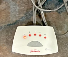 Sunbeam Y85 Heating Blanket Controller – 5-Setting Replacement Control – Tested