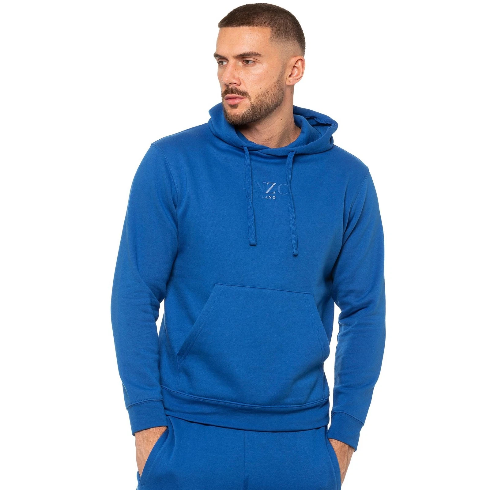 OFF WHITE Felpa con cappuccio uomo Enzo pullover felpa con cappuccio tinta unita regolare manica lunga cappuccio top