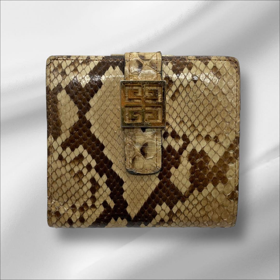 GIVENCHY Python Leather Folding Wallet - image 1