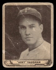 1940 PLAY BALL ARKY VAUGHAN 107 FAIR BASEBALL PITTSBURGH PIRATES