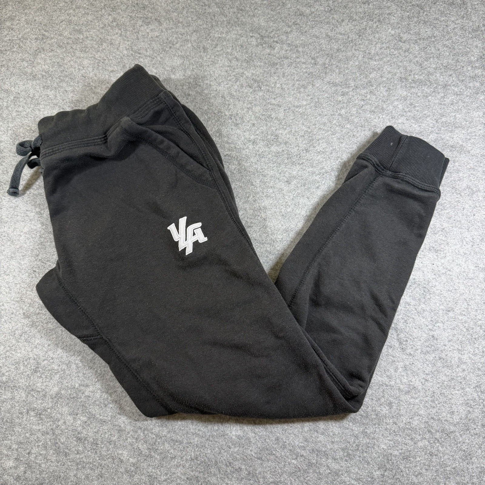YoungLA Joggers Mens L Black Fleece Sweatpants Tapered Drawstring Streetwear thumbnail 3