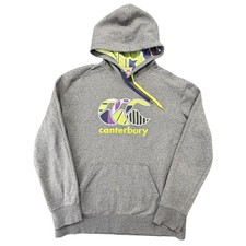 Canterbury Uglies Hoodie Herren XL grau CCC Rugby Baumwollmischung Pullover Sweatshirt