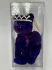 Vintage 1st Edition Beanie Baby TY Princess Diana Bear W/Rare Tiara & Clear Case