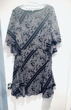 Lauren by Ralph Lauren Women's Black Paisley Dress Size 10