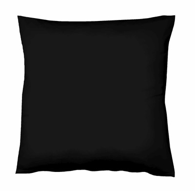 fleuresse Kissenhülle COLOURS Satin BH 50x50 cm schwarz