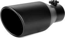3 Inch Inlet 5 Outlet Exhaust Tip Pipe 12 Length Stainless Steel Universal