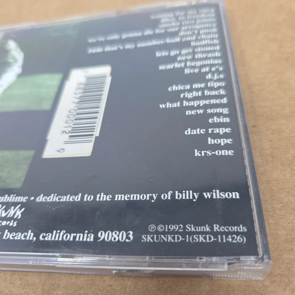 Sublime 40 Oz. To Freedom Skunk Records CD Rare Early Pressing 1992 Skd-11426 - Image 3 of 4