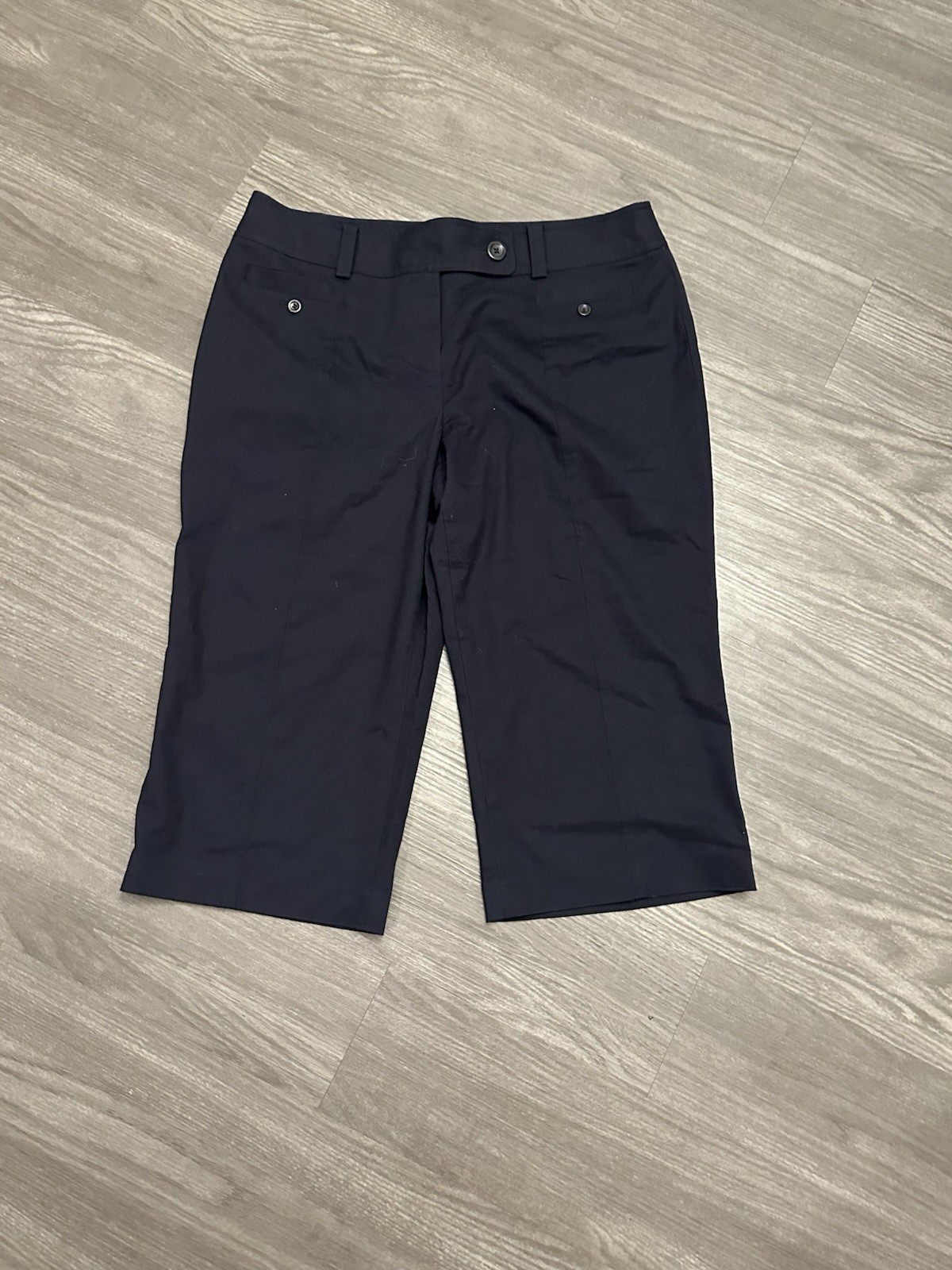 Ann Taylor Lindsey Curvey Black Crop Pants Size 14