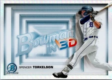 Spencer Torkelson-2022 Bowman Chrome Bowman In 3D #B3D-11 Tigers