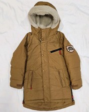 L.l. Bean Childrens Insulated Winter Parka Snow Jacket Fleece Tan