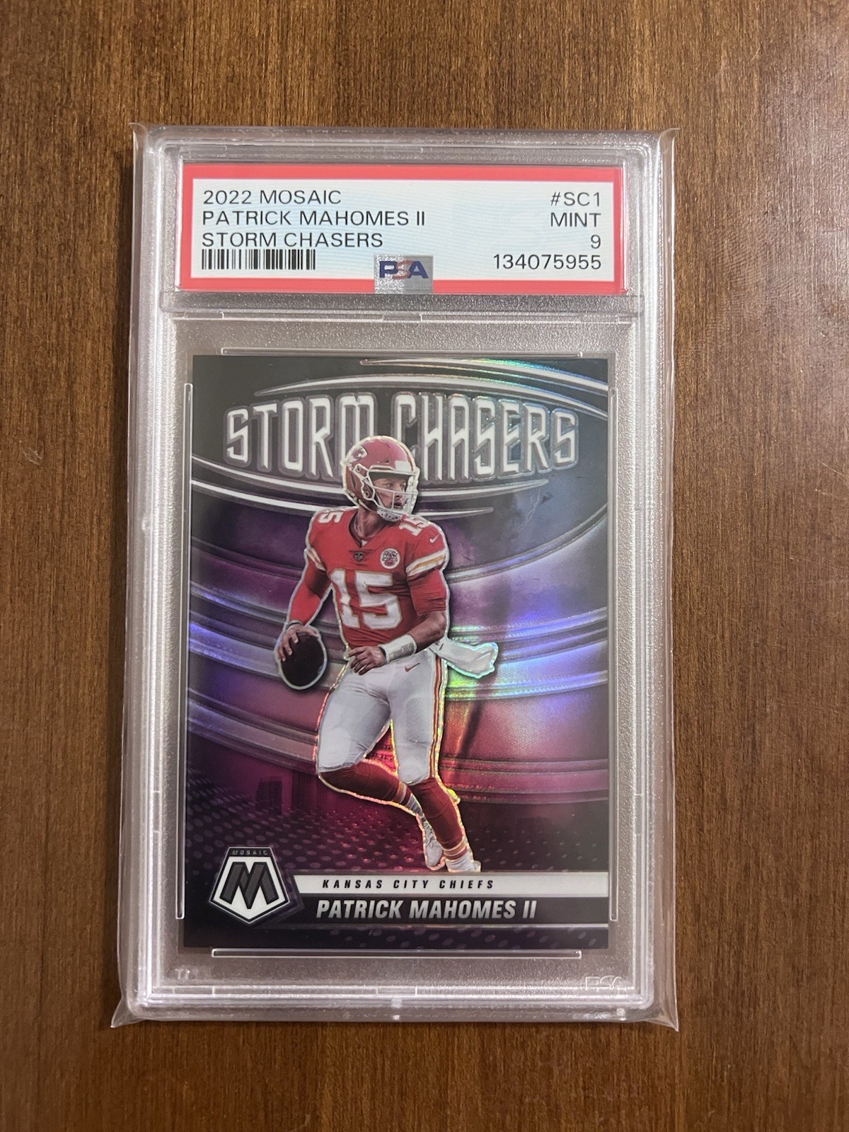 2022 Mosaic Storm Chasers Patrick Mahomes Psa 9!!! Chiefs 🔥🔥🔥