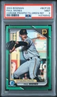 2024 BOWMAN CHROME PROSPECTS GREEN REFRACTOR #BCP125 PAUL SKENES RC /99 PSA 9