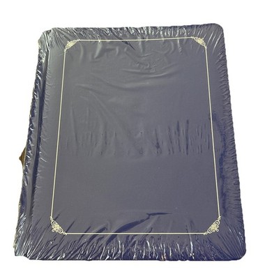 Sealed Creative Memories 8.5 X 11 Blue Reflections Scrapbook Album w/Silver Foil
