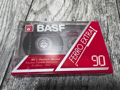 1 BASF Ferro Extra I 90 Blank Audio Cassette Tape New SEALED Type 1