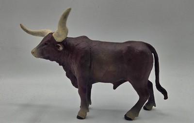Ankole Watusi Bull Figure Toy Gift Child Plastic Figura Toro Plástico Juguete 