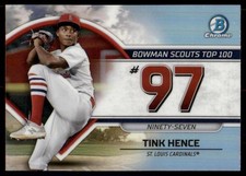 2023 Bowman #BTP-97 Tink Hence Bowman Scouts Top 100