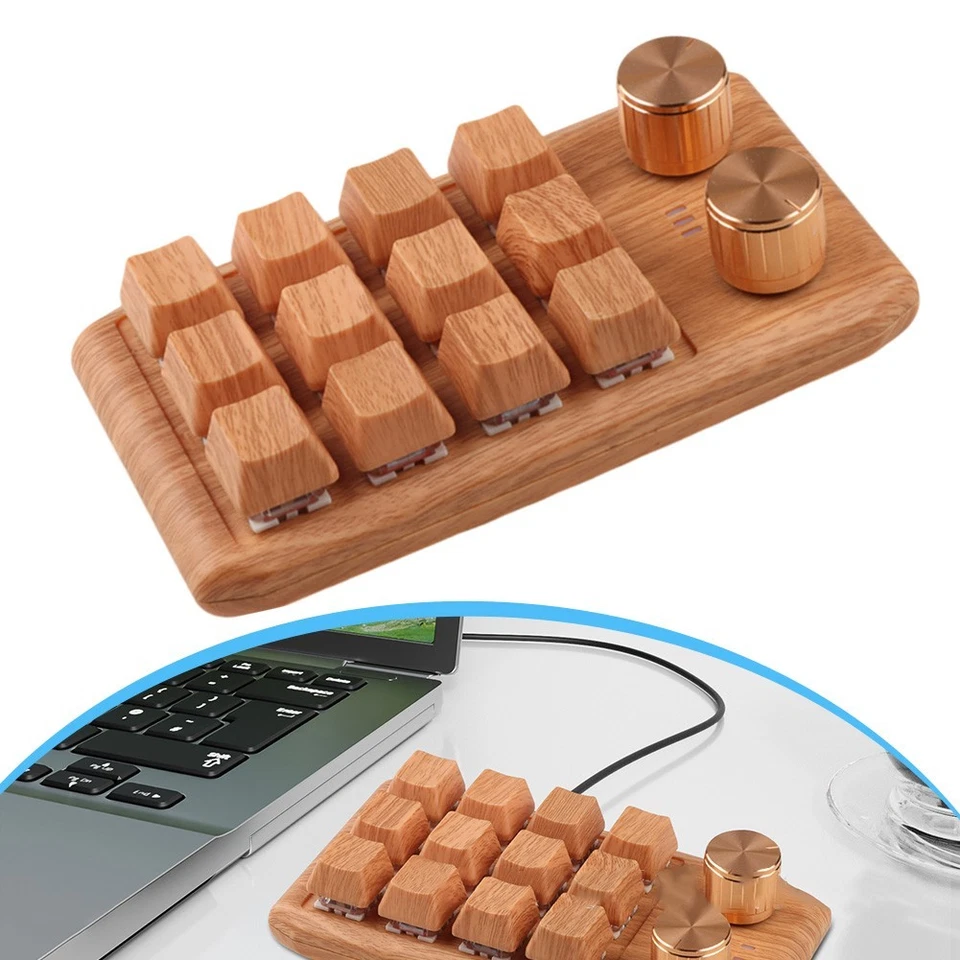 Wired or Wireless Mechanical Keypad with 12 Programmable Keys for Gamers - Image 3 of 4
