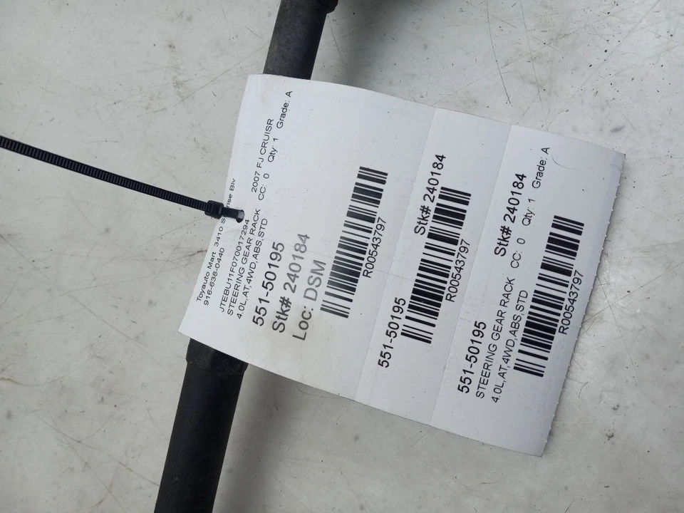 Engranaje de dirección/rack bastidor eléctrico y piñón para 07-09 FJ CRUISER Foto 4 de 4