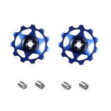2 Stück Blaue Fahrrad Schaltwerk Rollen 11Z Keramik Lager Schaltungs Komponenten
