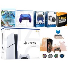 Sony Playstation 5 Disc with Horizon Forbidden West, Extra Controller Bundle