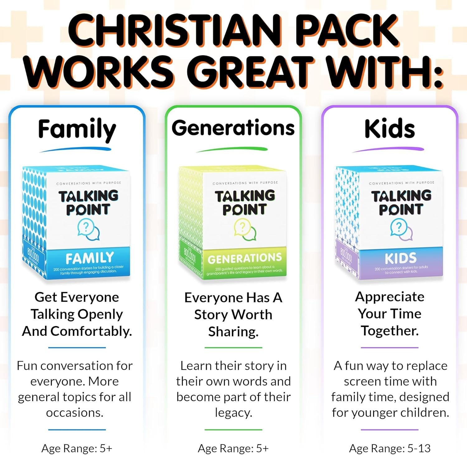 200 Conversation Cards for Christians Game - Explore Your Faith and Have Fun ... thumbnail 8