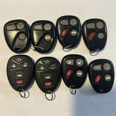GM Auto Car Key Fob Keyless Entry Remote Lot For Parts Only 8 Total