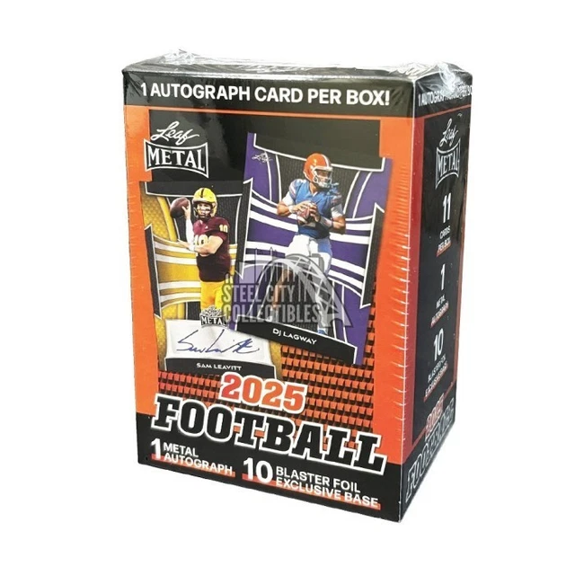 2025 Leaf Metal Football Blaster Box ELAZ