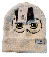 Harry Potter Owl Hedwig Pattern Girls Beanie Cuffed Kids Hat