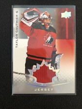 2021 Team Canada Juniors Taylor Gauthier Jersey